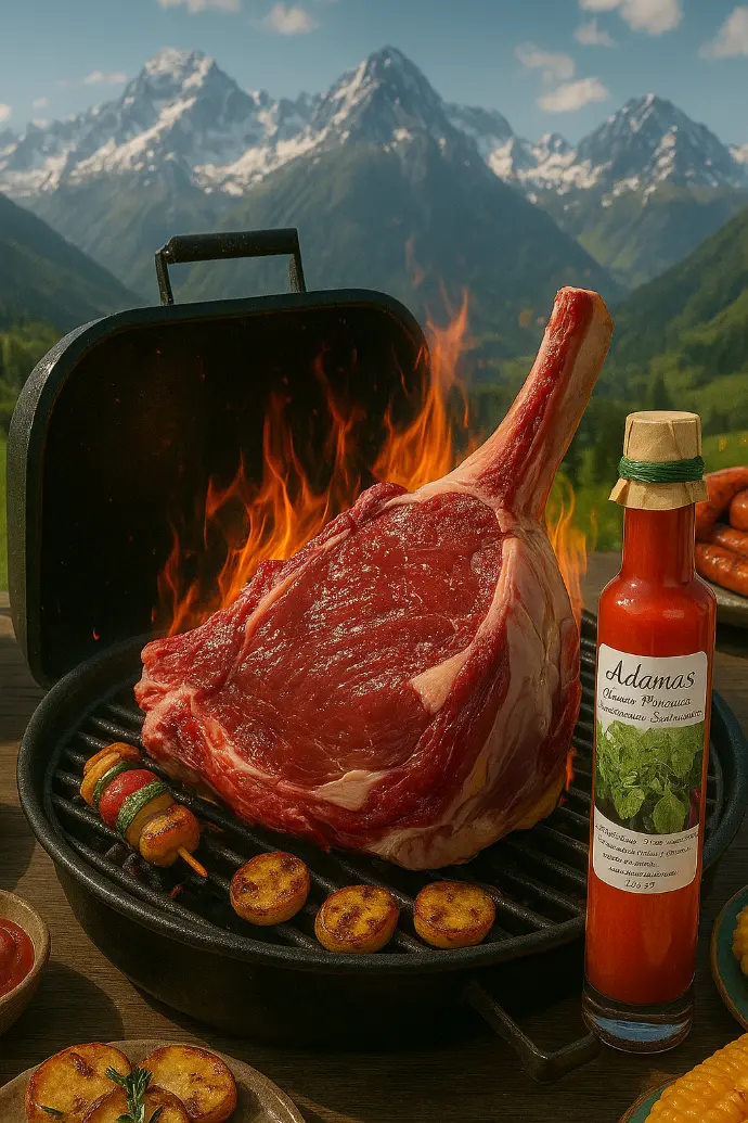 sauce pimentée Adamas et barbecue