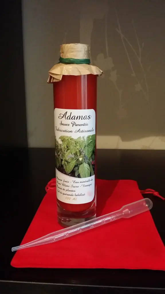 Sauce pimentée Rouge_Jaune  flacon de 100 ml